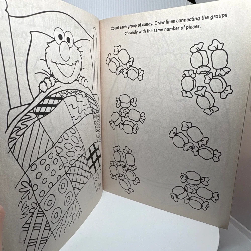 Sesame Street Spooky Monsters Halloween Coloring Activity Book Elmo Counting